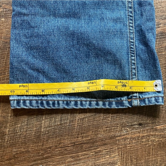 EXPRESS jeans embroidered studded denim 9/10 vintage Y2K flare EUC juniors - Picture 14 of 14